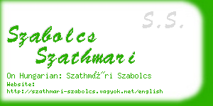 szabolcs szathmari business card